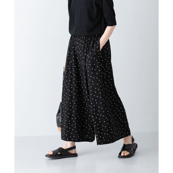 かぐれ（kagure）/ドットギャザーワイドパンツ かぐれ ドットギャザー