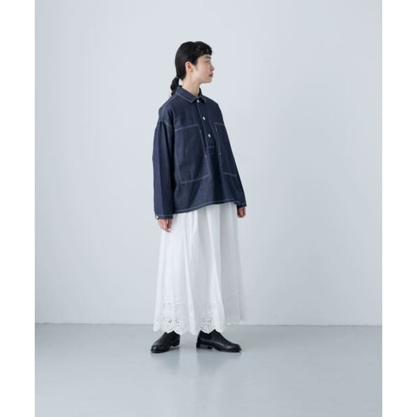 「大人気 新入荷 新品」に該当するファッション通販 かぐれ（kagure）/デニムプルオーバーシャツの通販は シャツ ジャケット・アウター