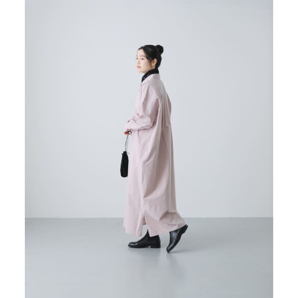 かぐれ（kagure）/『2サイズ展開』コットンシルクシャツワンピース