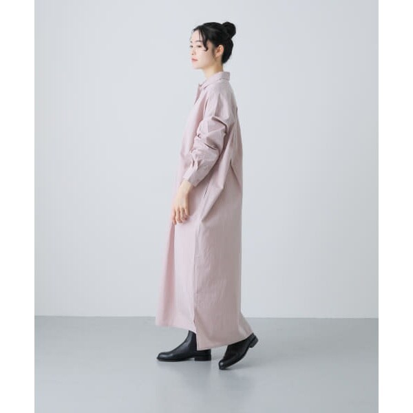 かぐれ（kagure）/『2サイズ展開』コットンシルクシャツワンピース