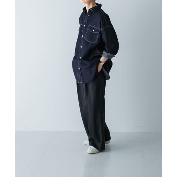 かぐれ（kagure）/デニムワークシャツ