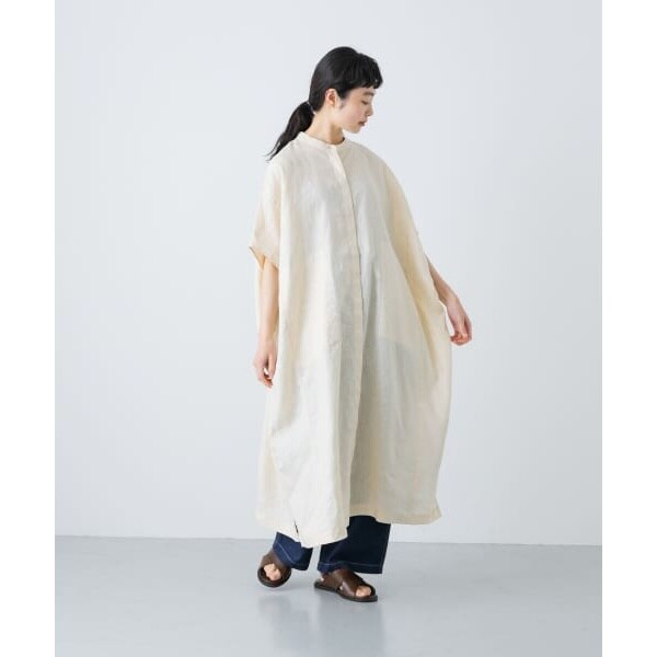 かぐれ【25SS】人気完売品 リネンスクエアワンピース かぐれ（カグレ）の「リネンスクエアワンピース（ワンピース