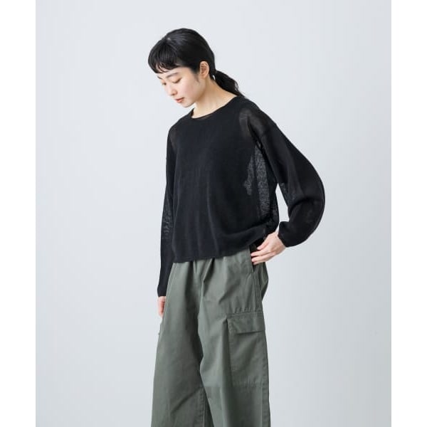 かぐれ（kagure）/リネンボートネックプルオーバー