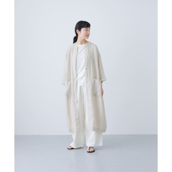 即完売　かぐれ　リネンロングガウン かぐれ（kagure）/リネンロングガウン