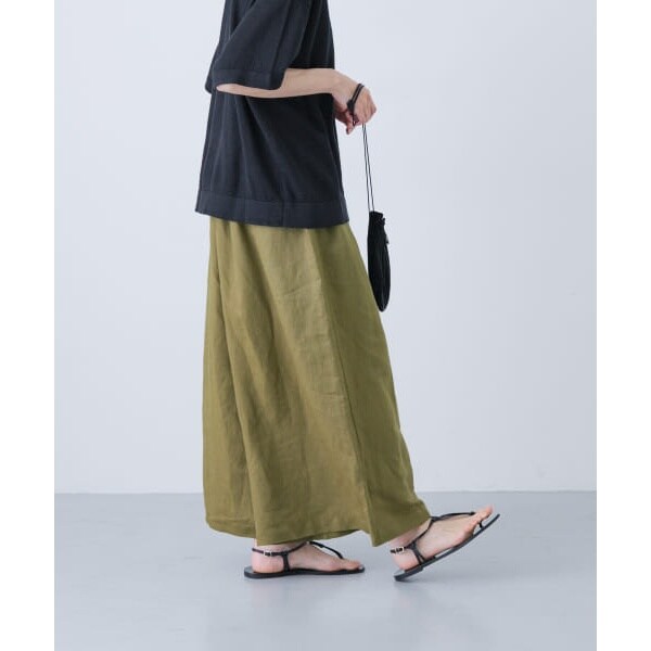 【美品】かぐれ　リネンレーヨンワイドパンツ かぐれ（カグレ）の「リネンレーヨンワイドパンツ（その他パンツ