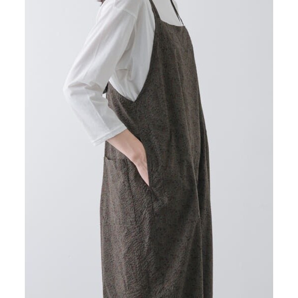 【美品】 かぐれ　リバティ　オールインワン　小花柄　オーバーオール　サロペット 美品】 かぐれ リバティ オールインワン 小花柄 オーバーオール