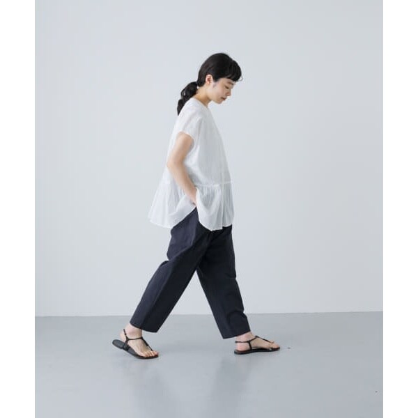 かぐれ（kagure）/【予約】フロント刺繍フレンチブラウス