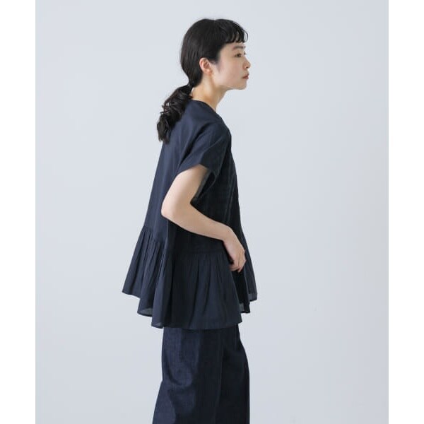 かぐれ（kagure）/【予約】フロント刺繍フレンチブラウス