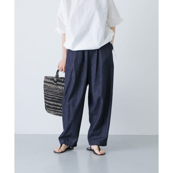 NEW】かぐれ（kagure）/デニムボリュームパンツ