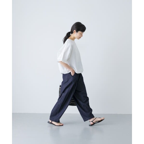 NEW】かぐれ（kagure）/デニムボリュームパンツ