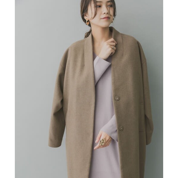 Kbf Kbf ノーカラーvネックコートの通販はau Pay マーケット Brand Square By Oioi ブランドスクエアbyマルイ