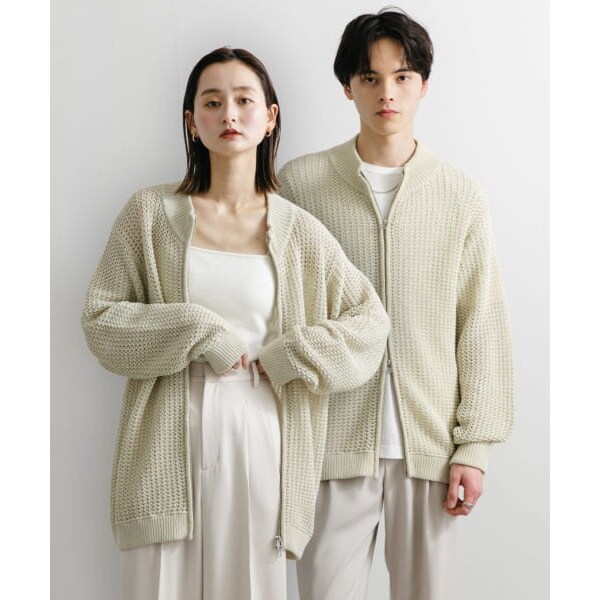 センスオブプレイスバイアーバンリサーチ（SENSE OF PLACE）/『ユニセックス』『洗濯可』シアーメッシュドライバーズカーディガンの通販は 6,600円