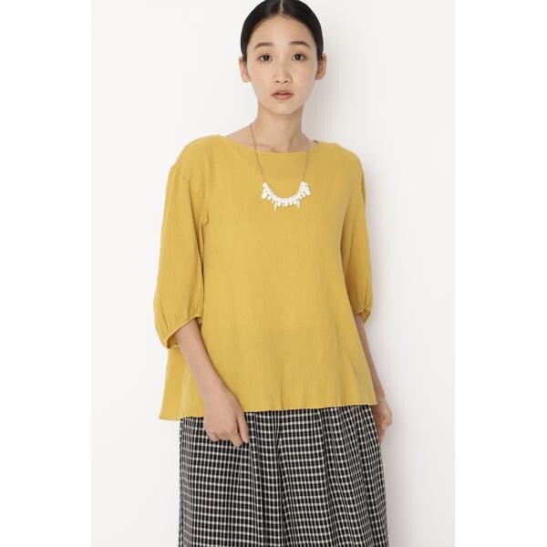 ヒューマンウーマン（human woman）/楊柳ギャザースリーブブラウスの通販は