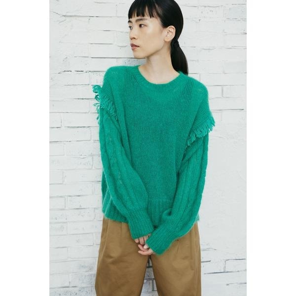 ヒューマンウーマン（HUMAN WOMAN）/◆ケーブルモヘアプルオーバー