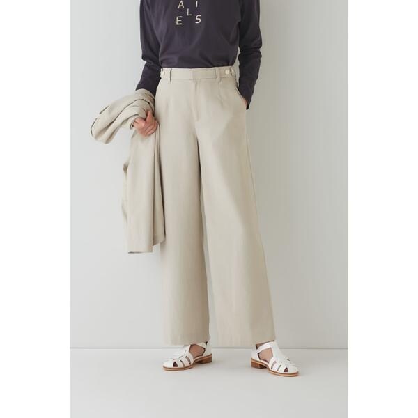 ヒューマンウーマン（human woman）/◆ドビーオックスセミワイドパンツ