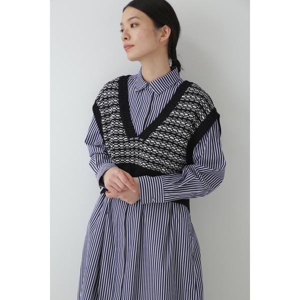 GUCCI グッチ 半袖 ボーダー 428050 ニット カシミヤ×シルク ネイビー/白 レディース【61170412】中古 日本直送】グッチ GUCCI 半袖 ニット ボーダー 428050 カシミヤ
