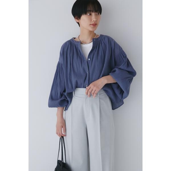 ヒューマンウーマン（human woman）/◆インドクレープギャザーブラウスの通販は