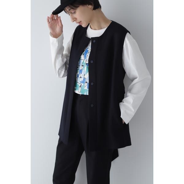 ヒューマンウーマン（HUMAN WOMAN）/◆平二重織ジレ