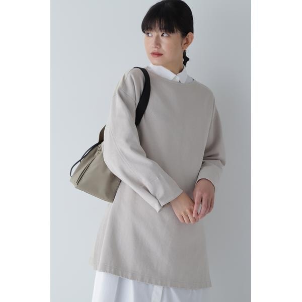 ヒューマンウーマン（HUMAN WOMAN）/◆布帛コンビダンボールニット