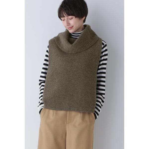 ヒューマンウーマン（HUMAN WOMAN）/◆ホールガーメント片畦ニットベスト