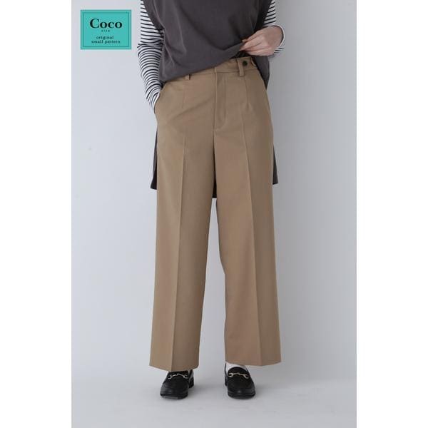 ヒューマンウーマン（HUMAN WOMAN）/＜Coco size＞ワイドストレートパンツ