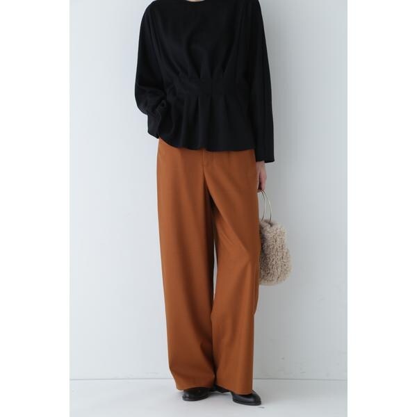 ヒューマンウーマン（HUMAN WOMAN）/◆先染めツイルストレッチカラーパンツ