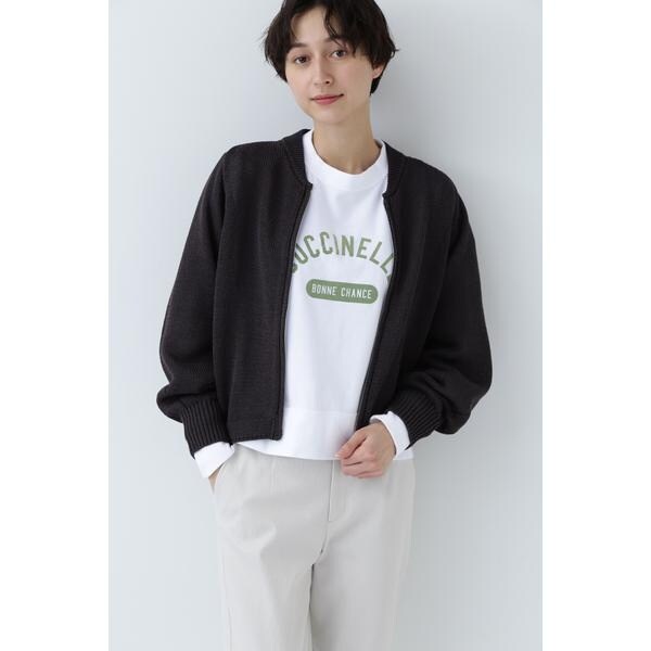 ヒューマンウーマン（human woman）/◆ギマコットンジップアップカーディガンの通販は 9,625円