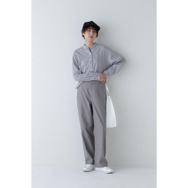 ヒューマンウーマン（human woman）/◆鹿の子ジャージーストライププルオーバー