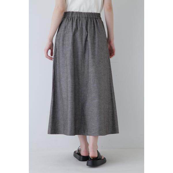 ヒューマンウーマン（human woman）/◇綿麻シャンブレースカートの通販