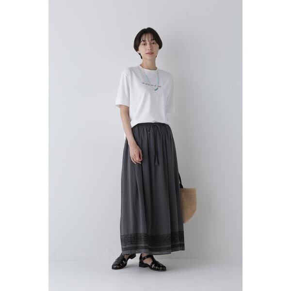 ヒューマンウーマン（human woman）/◆インド刺繍コットンボイルスカート_3
