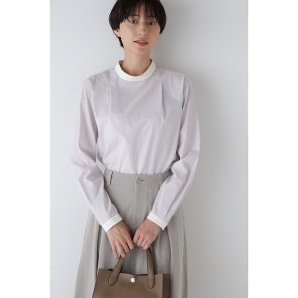 ヒューマンウーマン（human woman）/◆シルプレシュランクストライプブラウス