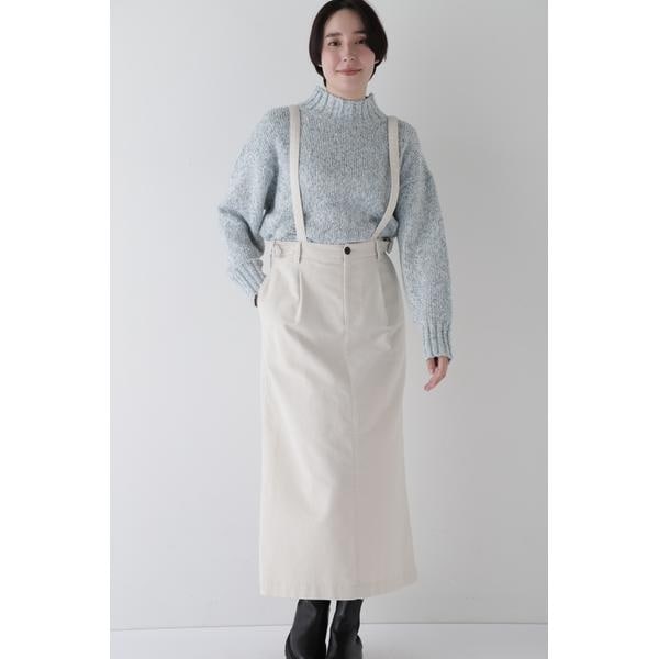 ヒューマンウーマン（human woman）/◆ストレッチエアリードットコードサスペンダースカート