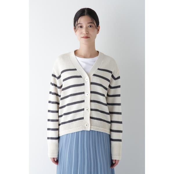ヒューマンウーマン（human woman）/◆ギマコットンＶネックカーディガンの通販は