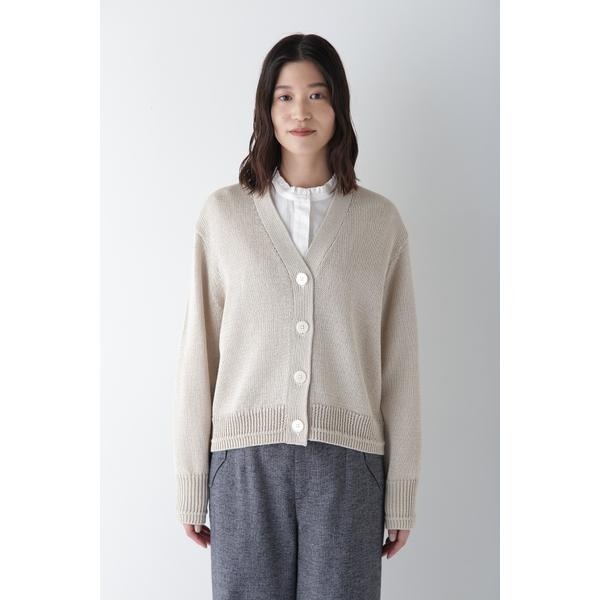 ヒューマンウーマン（human woman）/◆ギマコットンＶネックカーディガンの通販は