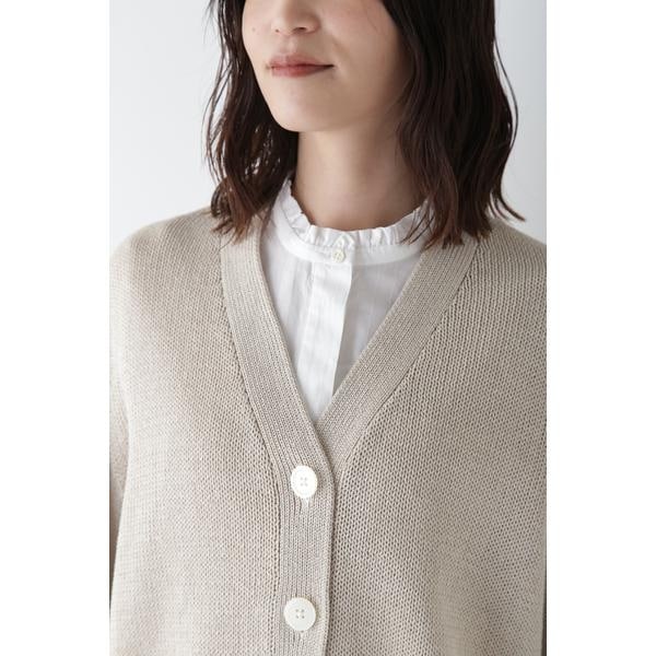 ヒューマンウーマン（human woman）/◆ギマコットンＶネックカーディガンの通販は