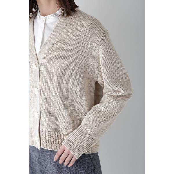 ヒューマンウーマン（human woman）/◆ギマコットンＶネックカーディガンの通販は