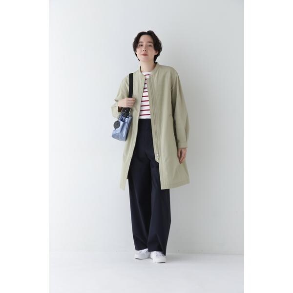 ヒューマンウーマン（human woman）/◆コットンナイロンダンプスタンドカラーコート_16