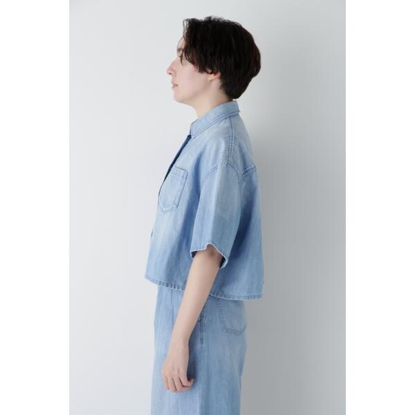 ヒューマンウーマン（human woman）/◇Healthy DENIM クロップド半袖