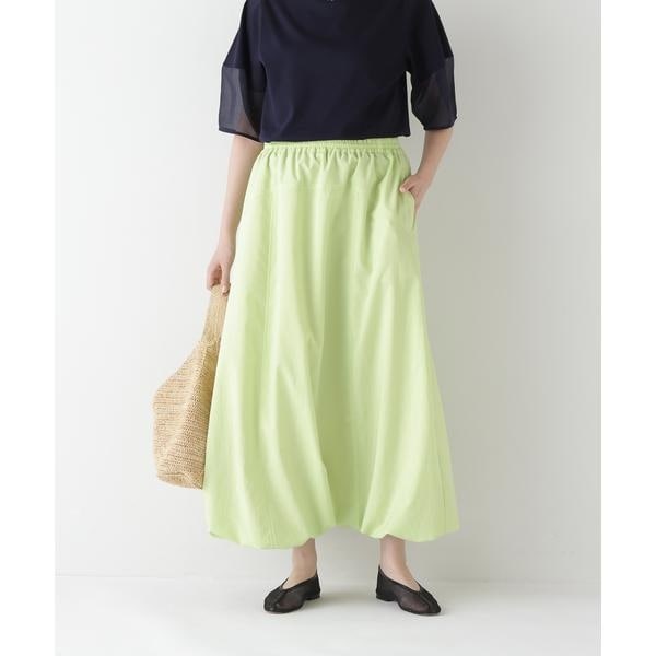 ヒューマンウーマン（human woman）/◆【接触冷感・吸汗、速乾・吸水速乾】ドライポリエステルストレッチポプリンスカート