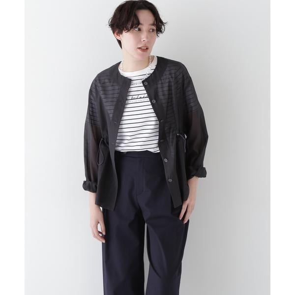ヒューマンウーマン（human woman）/◆シアータフタユーティリティノーカラージャケット