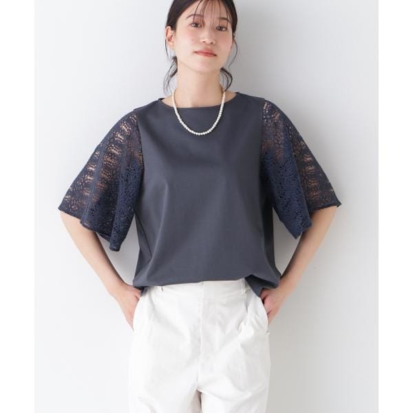 ヒューマンウーマン（human woman）/◆ラッセルレースドッキングカットソープルオーバー