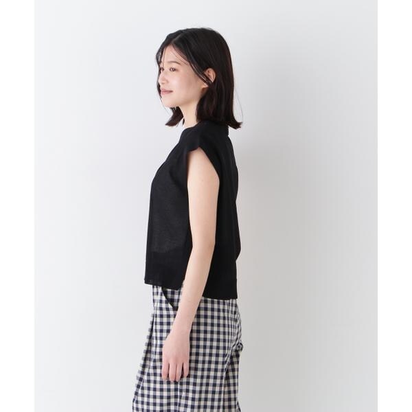 ヒューマンウーマン（human woman）/◆綿ナイロン鹿の子ジレ