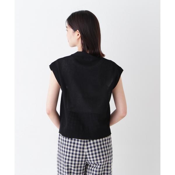 ヒューマンウーマン（human woman）/◆綿ナイロン鹿の子ジレ