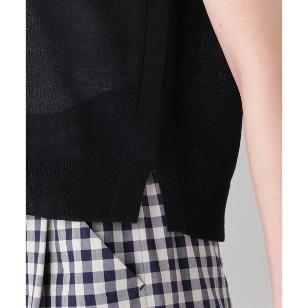 ヒューマンウーマン（human woman）/◆綿ナイロン鹿の子ジレ