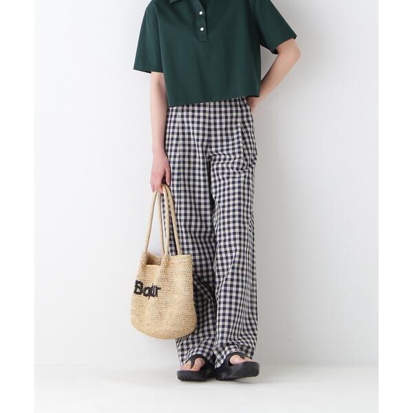 ヒューマンウーマン（human woman）/◆ギンガムチェックワンタックセミワイドパンツ