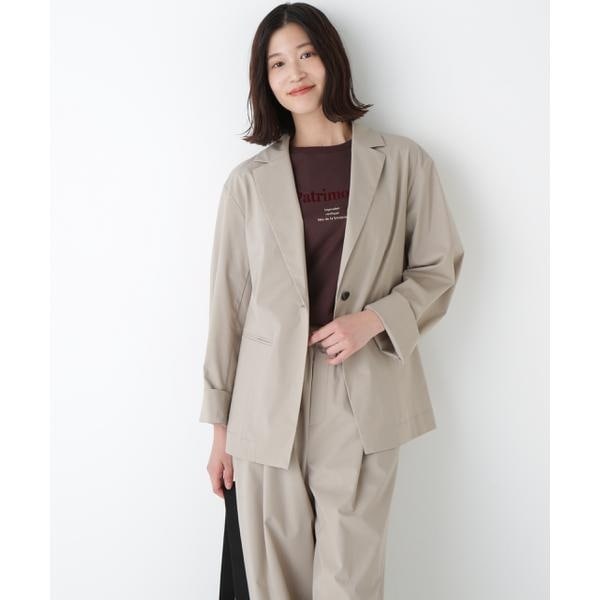 ヒューマンウーマン（human woman）/◆ＴＲ×ＴＣポプリンストレッチボックステーラードジャケット