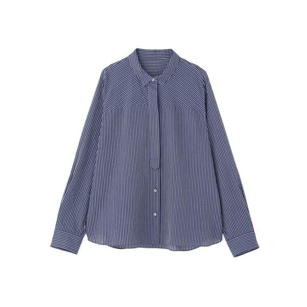 ヒューマンウーマン（human woman）/◇パナマサッカーストライプシャツ