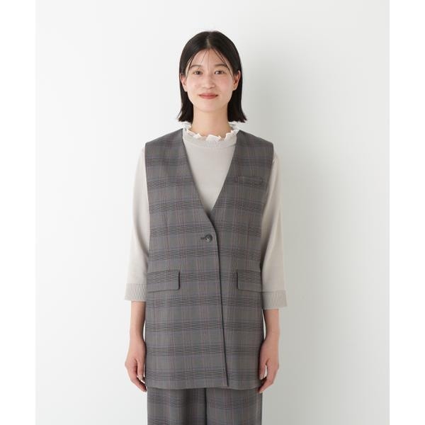 ヒューマンウーマン（human woman）/◆強撚シャークスキンノーカラージレ