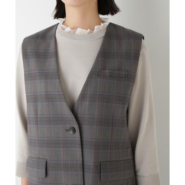 ヒューマンウーマン（human woman）/◆強撚シャークスキンノーカラージレ