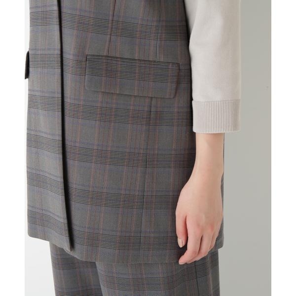 ヒューマンウーマン（human woman）/◆強撚シャークスキンノーカラージレ